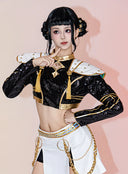 OSIAS COSPLAY - KPop Demon Hunters Zoey Cosplay Costume Golden Stage Outfit Black