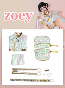 OSIAS COSPLAY - KPop Demon Hunters Zoey Cosplay Costume White Stage With Dazzling Laser Design