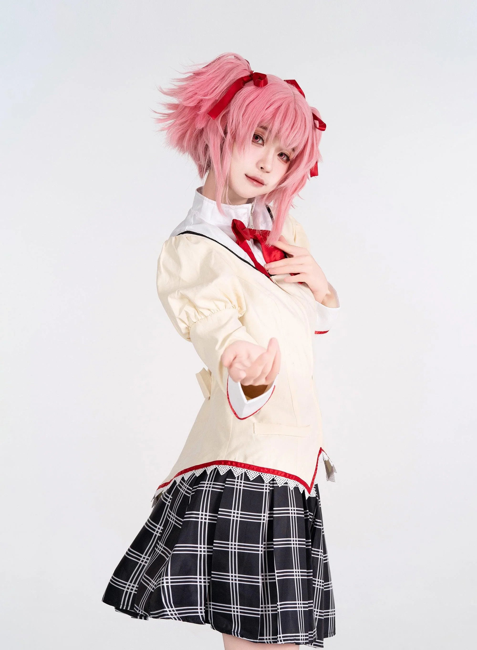 OSIAS Puella Magi Madoka Magica Kaname Madoka Uniform Cosplay Kostuum(XL OSIAS Puella Magi Madoka Magica Kaname Madoka Uniform Cosplay Kostuum(XL