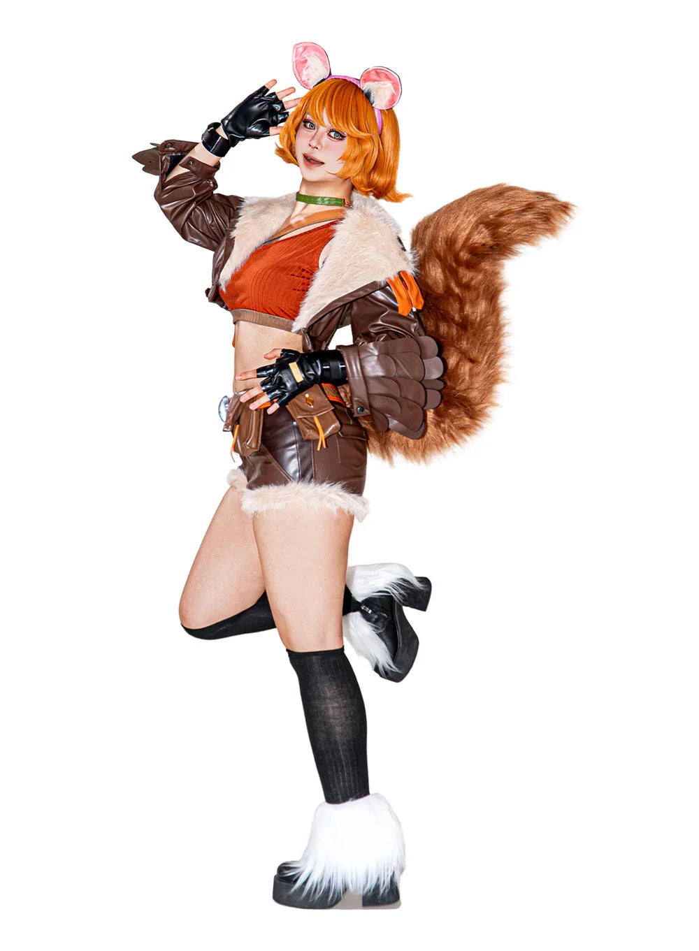 OSIAS Original Marvel Rivals Squirrel Girl Cosplay Costume Faux Leather ...