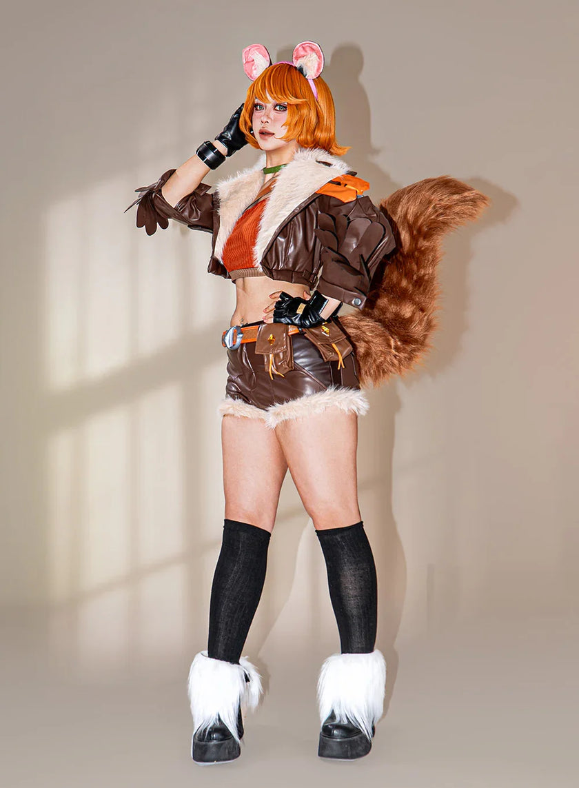 OSIAS Original Marvel Rivals Squirrel Girl Cosplay Costume Faux Leather ...