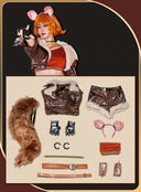 OSIAS COSPLAY - Marvel Rivals Squirrel Girl Cosplay Costume Faux Leather Design with Handmade Tail