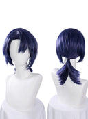OSIAS COSPLAY - Honkai Star Rail Dr. Ratio Concert Cosplay Wig Short Dark Purple With Braid Hair