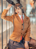 OSIAS COSPLAY - Rascal Does Not Dream of Bunny Girl Senpai Sakurajima Mai Uniform Cosplay Costume