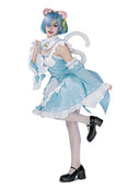 OSIAS COSPLAY - Re:Life in a Different World From Zero Rem Maid Cat Ears Cosplay Costume with Tail