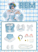 OSIAS COSPLAY - Re:Life in a Different World From Zero Rem Maid Cat Ears Cosplay Costume with Tail