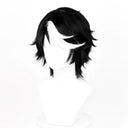 OSIAS COSPLAY - Identity V Seer Cosplay Wig Noir Short Black With White
