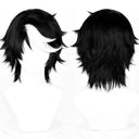 OSIAS COSPLAY - Identity V Seer Cosplay Wig Noir Short Black With White