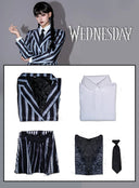 Wednesday Wednesday Addams Cosplay Costume School Uniform Outfit
