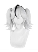 OSIAS COSPLAY - Wuthering Waves Camellya Cosplay Wig Long White and Black Hair With Pigtails