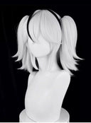 OSIAS COSPLAY - Wuthering Waves Camellya Cosplay Wig Long White and Black Hair With Pigtails