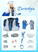OSIAS COSPLAY - Wuthering Waves Cartethyia Cosplay Costume with Extra-Large Hemline