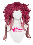 Wuthering Waves Lupa Cosplay Wig Long Dark Pink to Light Pink With Pigtails