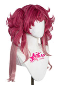 Wuthering Waves Lupa Cosplay Wig Long Dark Pink to Light Pink With Pigtails