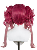 Wuthering Waves Lupa Cosplay Wig Long Dark Pink to Light Pink With Pigtails