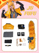 OSIAS COSPLAY - Zenless Zone Zero Ju Fufu Cosplay Costume with Fluffy Gradient Tiger Tail
