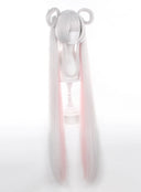 Cosmic Princess Kaguya Runami Yachiyo Cosplay Wig Long Grey and Red With Pigtails