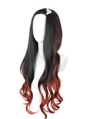 OSIAS COSPLAY - Demon Slayer Kamado Nezuko Cosplay Wig Long Black Layered with Brown