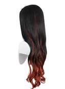 OSIAS COSPLAY - Demon Slayer Kamado Nezuko Cosplay Wig Long Black Layered with Brown