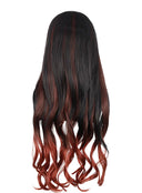 OSIAS COSPLAY - Demon Slayer Kamado Nezuko Cosplay Wig Long Black Layered with Brown