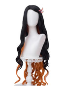 OSIAS COSPLAY - Demon Slayer Kamado Nezuko Cosplay Wig Long Black to Brown Gradient
