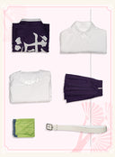 Demon Slayer Kanroji Mitsuri Cosplay Costume with Padded Shoulders and Embroidery