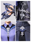 Genshin Impact Flins Cosplay Costume with Leather Waist Belt