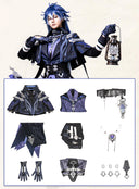 Genshin Impact Flins Cosplay Costume with Leather Waist Belt