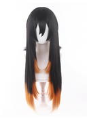Gachiakuta Amo Empool Cosplay Wig Long Black and Orange