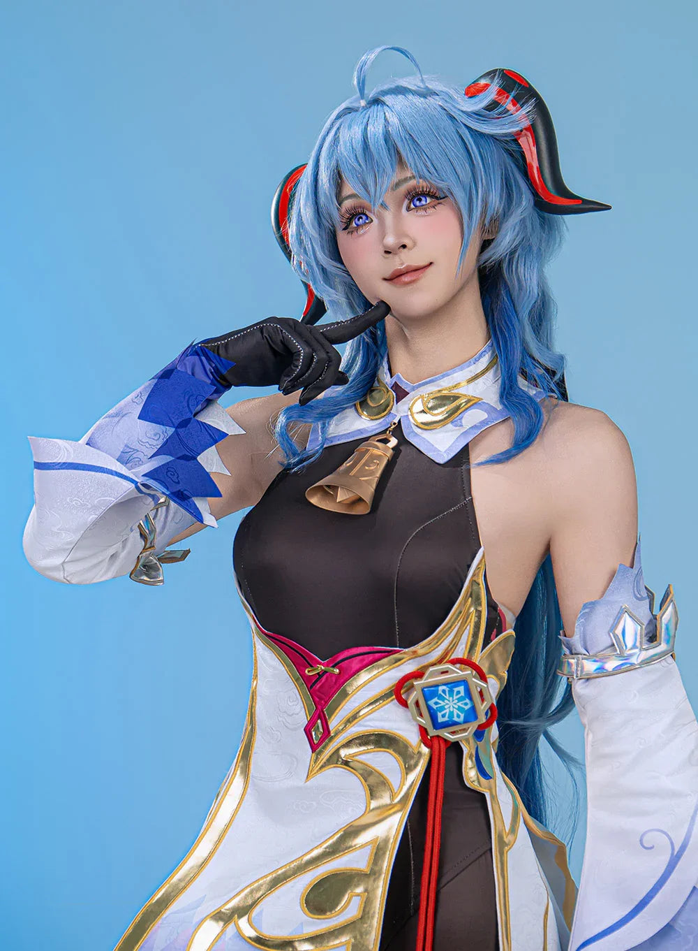 Perruque de cosplay originale Genshin Impact Ganyu Perruque de cosplay originale Genshin Impact Ganyu