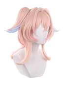 Genshin Impact Linnea Cosplay Wig Medium Pink and Blue With Pigtails