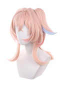 Genshin Impact Linnea Cosplay Wig Medium Pink and Blue With Pigtails