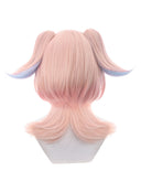 Genshin Impact Linnea Cosplay Wig Medium Pink and Blue With Pigtails
