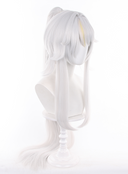 Genshin Impact Zibai Cosplay Wig Long White and Yellow With Ponytail