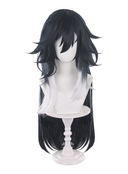 Honkai Star Rail Ashveil Cosplay Wig Long Black and Red