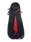 Honkai Star Rail Ashveil Cosplay Wig Long Black and Red