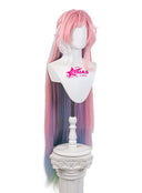 Honkai Star Rail Cyrene Cosplay Wig Long Pink to Blue and Green