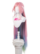 Honkai Star Rail Cyrene Cosplay Wig Long Pink to Blue and Green