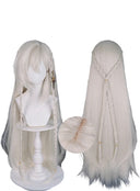 OSIAS COSPLAY - Genshin Impact Istaroth Cosplay Wig Long Silver With Two Braids