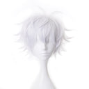 OSIAS JJK Men’s Short Silver Cosplay Wig Anime Character Costume Hair