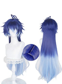 OSIAS COSPLAY - Genshin Imp act Kyryll Chudomirovich Flins Cosplay Wig Long Dark Blue and Light Blue