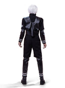 OSIAS Men's Black Slim-Fit Cosplay Costume – Leather Jumpsuit