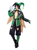 The Freak Circus Harlequin Cosplay Costume Green Outfit