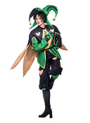 The Freak Circus Harlequin Cosplay Costume Green Outfit