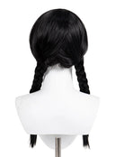 Wednesday Wednesday Addams Cosplay Wig Long Black With Two Braids