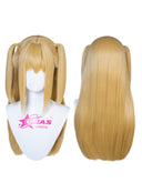OSIAS Wig Long Golden With Pigtails Synthetic Heat Resistant Hair