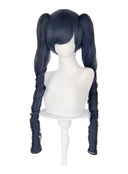 OSIAS Women's Long Curly Twin-Tail Cosplay Wig