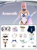 Wuthering Waves Aemeath Cosplay Costume With Full Set