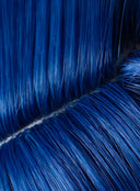 Wuthering Waves Iuno Cosplay Wig Long Dark Blue and Light Blue With Pigtails