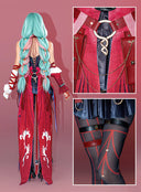 Wuthering Waves Phrolova Cosplay Costume Gradient Design With Printed Patterns